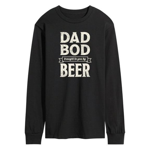 Instant Message - Dad Bod By Beer  - Men's Long Sleeve T-Shirt