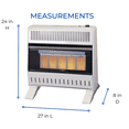 thumbnail image 4 of Procom Heating Liquid Propane Vent Less Infrared Plaque Heater with Base Feet- 25,000 BTU T-Stat Control-Model# ML250TPA-B, 4 of 8