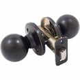 thumbnail image 3 of Ball Door Knob, Passage (Hall/Closet) Latch, Vintage Bronze by Stone Harbor Hardware, 3 of 4