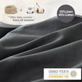 thumbnail image 3 of Simple&Opulence Linen Duvet Cover - Linen Cotton Blend 3 Pieces Bedding Set, 1 Duvet Cover 78 x 86 Inches and 2 Pillowcase- Solid Color Collection , Soft & Cozy ,Cooling Bedding-Charcoal Grey, Full, 3 of 10