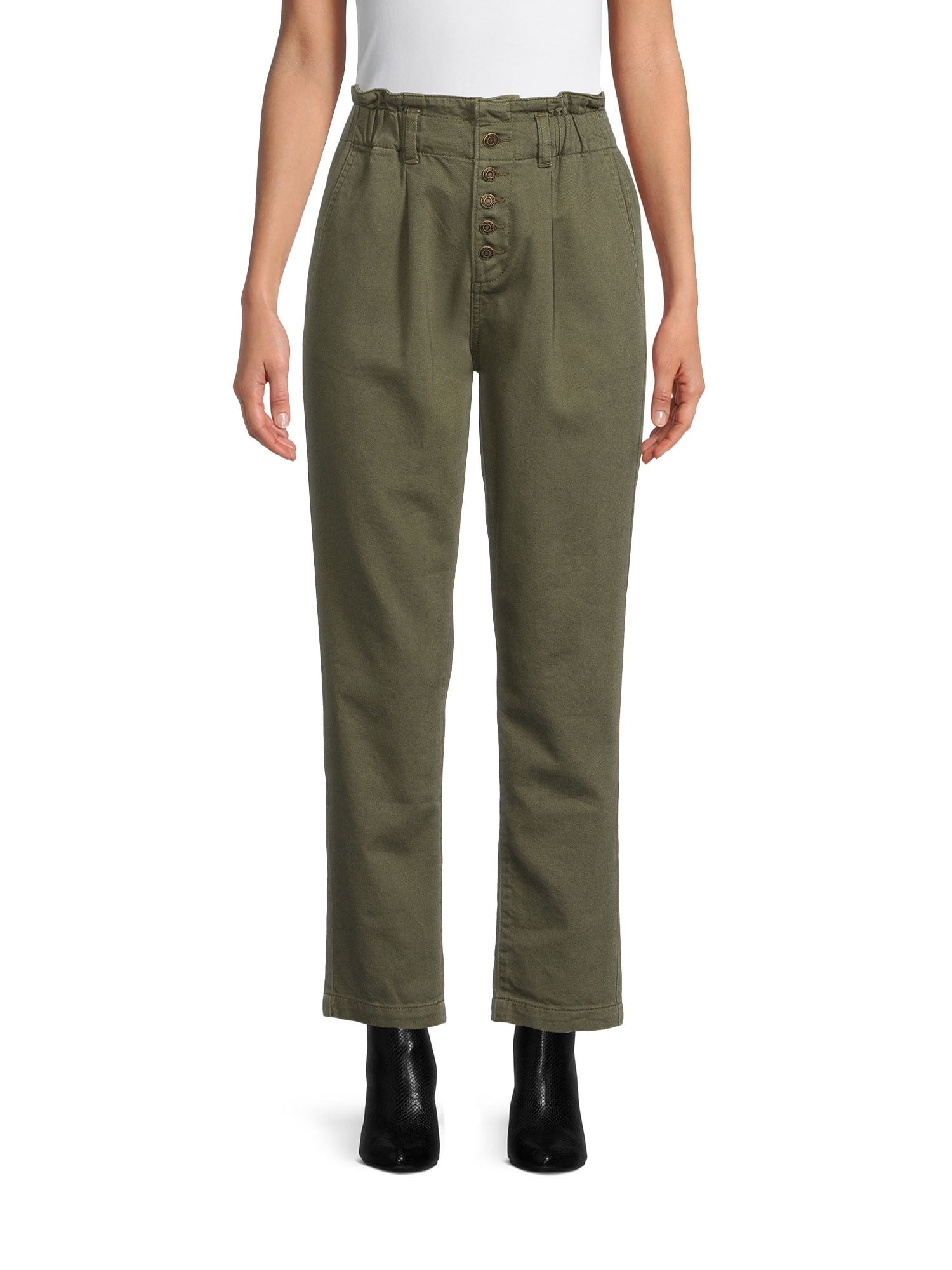 Time and Tru Women's Paperbag Pants 