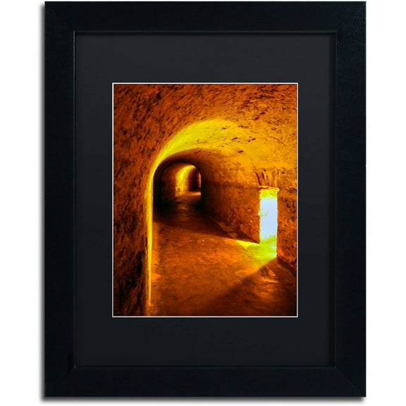 Trademark Fine Art "Castillo San Cristobal 2" Canvas Art by CATeyes, Black Matte, Black Frame