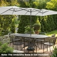 thumbnail image 4 of Costway 15FT Double-Sided Patio Market Umbrella Large Crank Handle Vented Outdoor Twin, 4 of 10