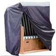 thumbnail image 5 of Laklulu Strandkorb Schutzhülle Winterfest Abdeckung für Strandkorb,Schwerlast 420D Oxford Gewebe Wasserdicht und UV-Best?ndiges Strandkorbhülle 135x105x175/140cm（Schwarz）, 5 of 5