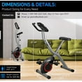 thumbnail image 5 of Lightweight 33LB Foldable Exercise Bike for Small Apartments, Stationary Bikes for Home Workout, Indoor Portable Cycling Bike with 16-Level Magnetic Resistance, 260LBS Capacity, 5.5 LBS Flywheel, 5 of 7