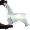 thumbnail image 3 of Beard Comb New Arrivals Mens Beard Shaper Tool Transparent Template Styling Comb Templates, 3 of 6