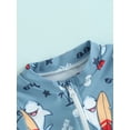 thumbnail image 6 of Musuos Toddler Boys Rash Guard Swimwear 3 6 12 24M 3T Cartoon Marine Life Print Short Sleeve Swimsuits Front Zipper Bathing Suits, 6 of 10
