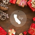 thumbnail image 5 of Koyal Wholesale US State Round Clear Acrylic Christmas Ornament, California Home, Long Distance Christmas Ornament Ideas, 5 of 5