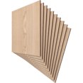 thumbnail image 2 of Ekena Millwork 15 3/4"W x 15 3/4"H x 1/4"T Wood Hobby Boards, Red Oak (10-Pack), 2 of 6