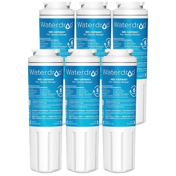 Waterdrop UKF8001 Replacement for Whirlpool UKF8001AXX750 water filter Refrigerator Water