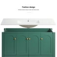 thumbnail image 6 of 48"Bathroom Vanity, Bathroom Storage Cabinet with 4 Soft close doors and 2 drawers, Freestanding Bathroom Vanities with Sink, Green, 6 of 9