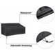 thumbnail image 4 of Protector de muebles de exterior resistente a la intemperie, material Oxford duradero y resistente, funda impermeable para banco de jardín con cordón para una protección total, 4 of 5