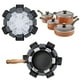 thumbnail image 1 of Juego de protectores de sartenes para apilar utensilios de cocina - Divisores de ollas y sartenes de varios tamaños de 12 piezas - Protectores de utensilios de cocina resistentes a los arañazos, 1 of 7
