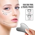 thumbnail image 4 of Ensemble d'Outils Gua Sha en Acier Inoxydable pour le Visage, Réduit les Toxines et les Rides, Booste l'Éclat du Teint, 4 of 6