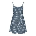 thumbnail image 7 of Nmnitkp Girl Dresses Short Sleeve Dresses Boho Summer Cotton Casual Skater Swing Twirly Sundress & Girl Dress Navy,11 Years, 7 of 7