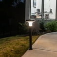 thumbnail image 3 of Gama Sonic Vantage Bollard Solar Pathway Light, 200 Lumens Warm White 2700K LED, Waterproof Outdoor Landscape Lights (2-Pack), 3 of 10