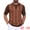 Brick Red, variant on DARING DIVA Men's Houndstooth Summer Short Sleeve Casual Knit Polo Shirt S Brick Red