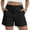 Black-shorts for women, variant on Plus Size Shorts for Women High Waisted Solid Color Short Pants Summer Casual Beach Vacation Shorts with Pockets