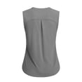 thumbnail image 5 of POIUYTR Women Summer Casual Tank Tops Loose Fit Crewneck Sleeveless Tshirts Basic Stretch Solid Color Camisole, 5 of 6