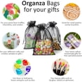 thumbnail image 5 of 100pcs Organza Bags, Black 4''x4.72''(10x12cm) Satin Drawstring Organza Pouch Wedding Party Favor Gift Bag Jewelry Watch Bags, 5 of 14