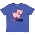 thumbnail image 3 of Inktastic I Love Piggies- Cute Pig Youth T-Shirt, 3 of 5
