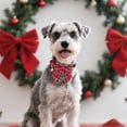 thumbnail image 3 of Mumup Christmas Dog Collar, Adjustable Classic Red Plaid Xmas Collars with Removable Bowtie Christmas Dog Collars for Medium Dogs Pets, 3 of 5