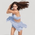 thumbnail image 4 of Women's Athletic Pleated Mini Skirt with Double Layer Mesh Design and Contrast Waistband - X Large, White, 4 of 6