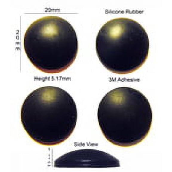 VATH Made Self Adhesive Silicone Rubber Feet 20mm(L) x 5.17mm(H) / 13/16"(L) x 7/32"(H) 4pcs [RB101]