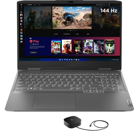 Lenovo LOQ 15IRH8 Home/Business Laptop (Intel i5-13420H 8-Core, 15.6in 144 Hz Full HD (1920x1080), NVIDIA GeForce RTX 3050, Win 11 Pro) with G5 Essential Dock