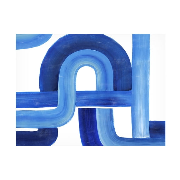 Grace Popp 'Woven Cobalt I' Canvas Art