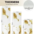 thumbnail image 4 of White Gold Splash Pattern Kitchen Rugs Sets Of 3,Kitchen Runner Rugs Non Skid Washable,Decorative Kitchen Floor Mats for Kitchen,Sink,Laundry,17"x30"+ 17"x47" + 17"x59", 4 of 6
