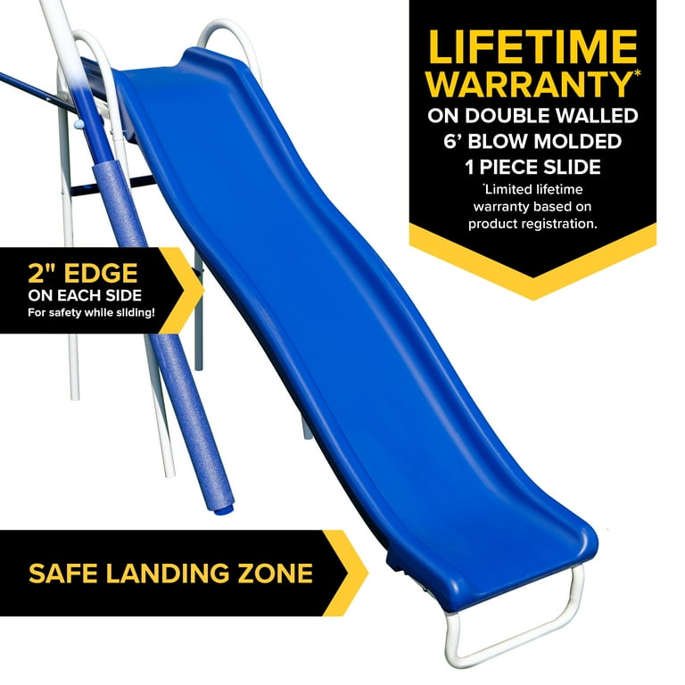 Sportspower Outdoor Super 8 Fun Metal Swing Set with 6' Heavy Duty