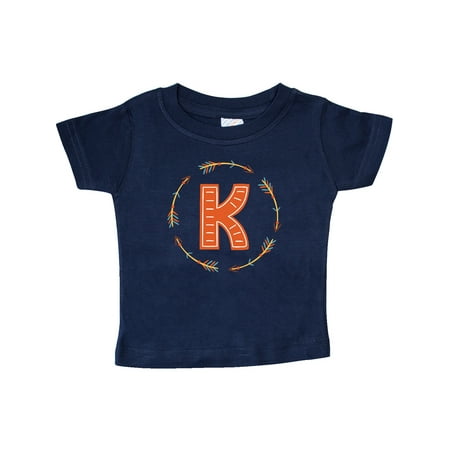 

Inktastic Monogram Letter K Tribal Arrow Gift Baby Boy or Baby Girl T-Shirt