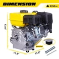 thumbnail image 2 of Motor a gasolina Aceup Energy 7 HP 212 cc OHV de 4 tiempos con arranque por retroceso, 2 of 8