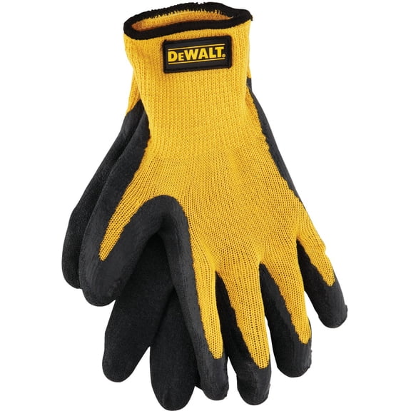 Radians Gripper Glove DPG70L - Textured Rubber Coated Grip - Pair, Medium