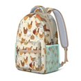 thumbnail image 2 of Cute Chick Pattern Waterproof Bookbag - Lightweight Durable Backpack for College Students with Padded Straps & Organizer, 2 of 5