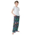 thumbnail image 4 of FORMRS Kids Pajama Pants with Pockets Size 13-14Y Boys Lounge Sleep Bottoms, Stained Glass Pattern, 4 of 8