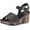 Black, variant on Womens Nekoma Ankle Strap Wedge Sandals (Black, 11)