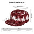 thumbnail image 6 of Fotbe Christmas Tree Buffalo Plaid Flat Bill Visor Cap Classic Snapback Hat Polyester Foam Trucker Hat Trucker Cap Adjustable Baseball Cap, 6 of 9