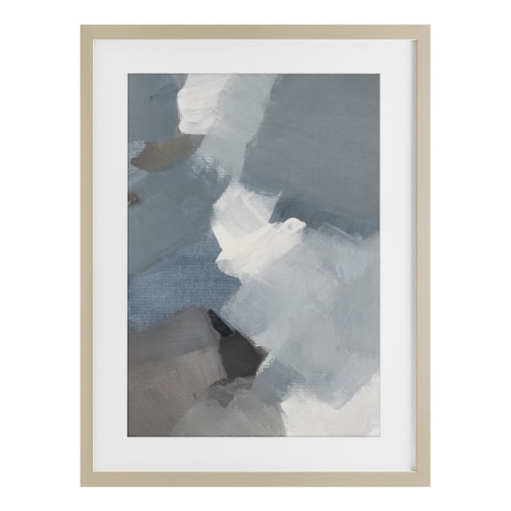 Stupell Industries Stormy Grey Abstract Birch Framed Print Under Glass, design by Lanie Loreth