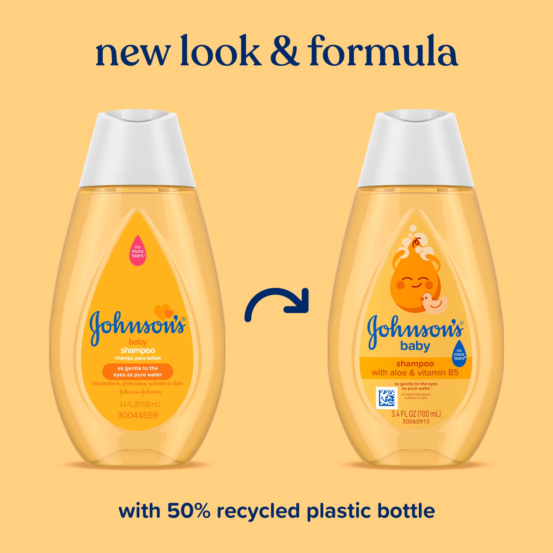 Johnson's Baby Shampoo with Aloe & Vitamin B5, Tear-Free, 13.6 fl. oz