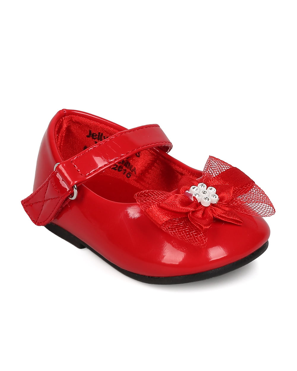 Jelly Beans Paroya New Girl Suede Bow Mary Jane Ballerina Flat Toddler 