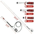 thumbnail image 3 of 24 FT Gutter Cleaning Tools from The Ground - Telescoping Pressure Washer Wand - Gutter Cleaner Attachment with Power Washer Extension Wands, Brush, 7 Spray Nozzle Tips, 2 Hose Adapters, Support Belt, 3 of 7