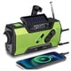 thumbnail image 2 of Radio Meteorológica de Emergencia, Radio Portátil de Manivela para Exteriores con Energía Solar, AM/FM, Alarma SOS, Lámpara de Lectura LED, Linterna B, 2 of 5