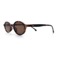 thumbnail image 6 of Hipster Snug Oval Round Thin Plastic Horn Rim Hustler Sunglasses Tortoise - Brown, 6 of 8