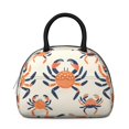thumbnail image 2 of Lunch Bag Women,Cooler Bag for Women Adult Men,Small Leakproof Marine Adorable Crab Lunch Tote Large Capacity Reusable Insulated Cooler Lunch Container for Work Office Picnic, 2 of 7