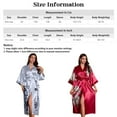 thumbnail image 2 of AMITOFO Long Silk Kimono Robes for Women Lightweight Silky Satin Floral Bathrobe Soft Cozy Ladies Housecoat Loungewear, 2 of 7
