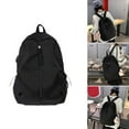 thumbnail image 2 of ZPAQI Harajuku Casual School Bag Large Capacity Solid Nylon Backpack for Women Mens, 2 of 20