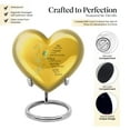 thumbnail image 3 of Beautiful Message On Yellow Urn Urn For Ashes Adult Male, Heart Urns For Human Ashes, Urns For Human Ashes Adult Male, Funeral Urns For Adult Ashes Men, Heart Urn, Heart Urn 3inch,2pcs, 3 of 5