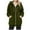 *1-Army Green, variant on Women's Winter Double-Faced Fleece Coats,Ladies Warm Hooded Jackets With Pockets,Drawstring Zipper Up Cardigans For Women,Navy,Size XXL
